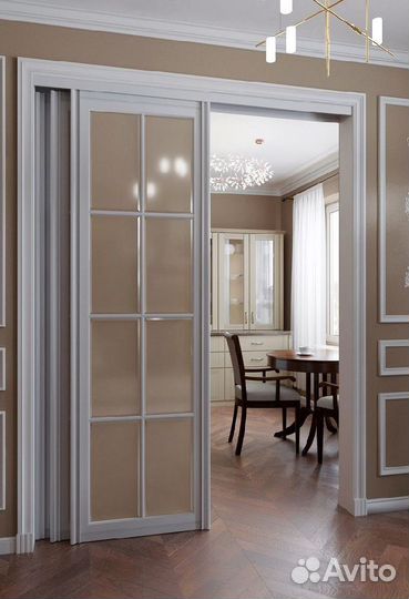 Раздвижная перегородка для зонирования