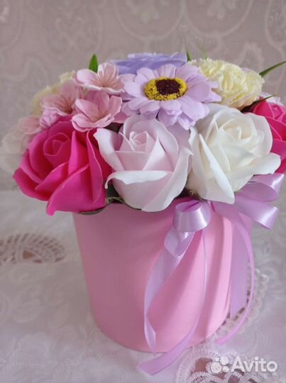 Букет цветов из мыла