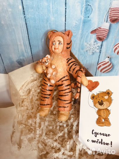 Ватная игрушка Тигренок