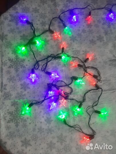 Новогодняя гирлянда Ёлочка гирлянда звезда на елку