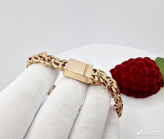 Золотой браслет Бисмарк 54,3гр