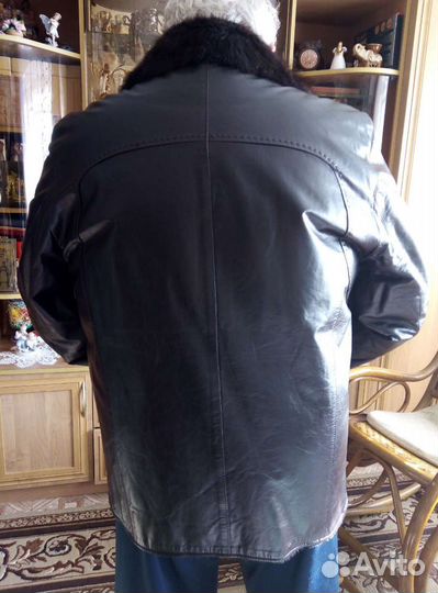 Мужская коженная дубленка
