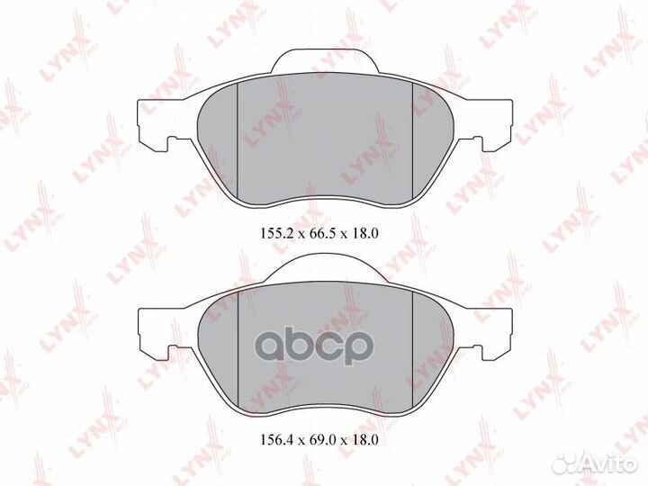 Колодки тормозные дисковые перед BD6315 LYN