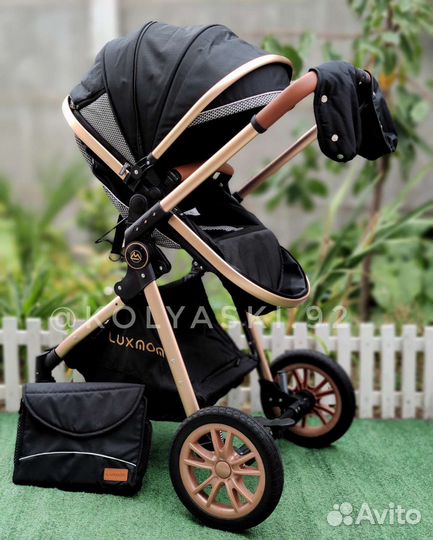 Luxmom V9 (3в1) черная