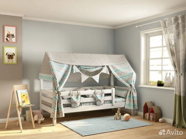 Кровать Домик Соня 190*80 с матрасом