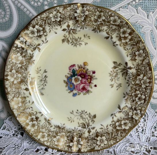 Чайное трио Staffordshire Англия винтаж