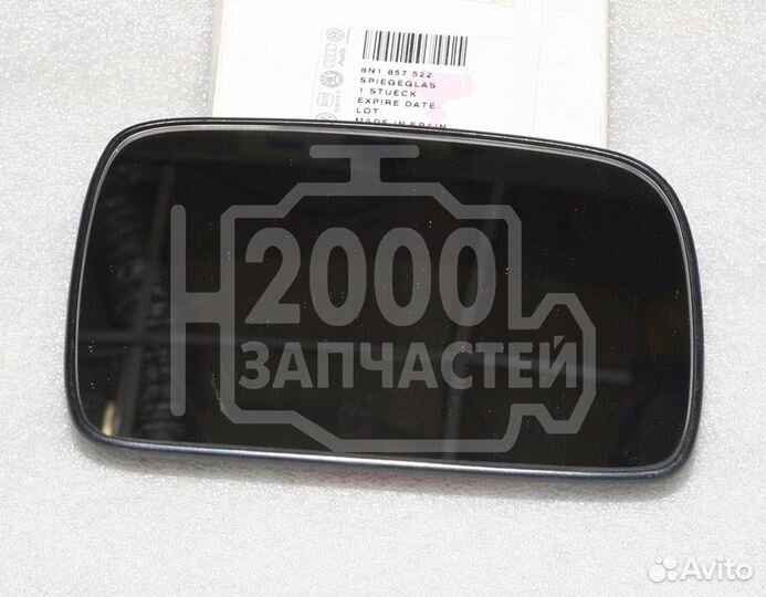 Стекло зеркала фольцваген поло 96- правое