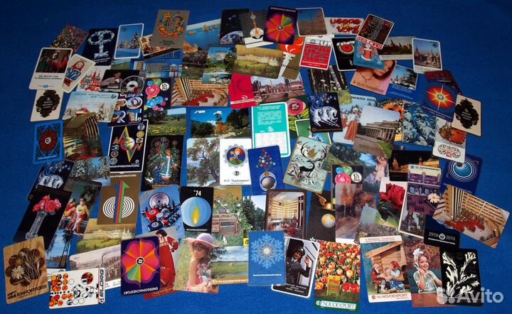 Календарики СССР внешторг пластиковые