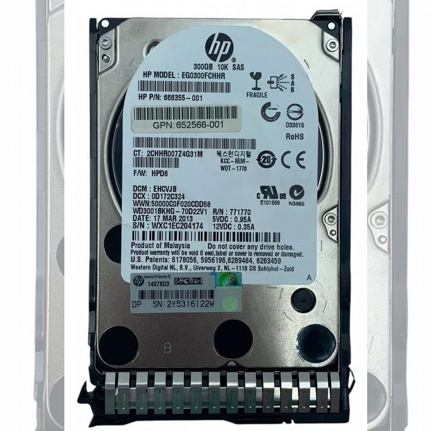 [EG0300FCHHR] Жесткий Диск Hp 300gb 10000 Sas 2,5" H Eg0300fchhr