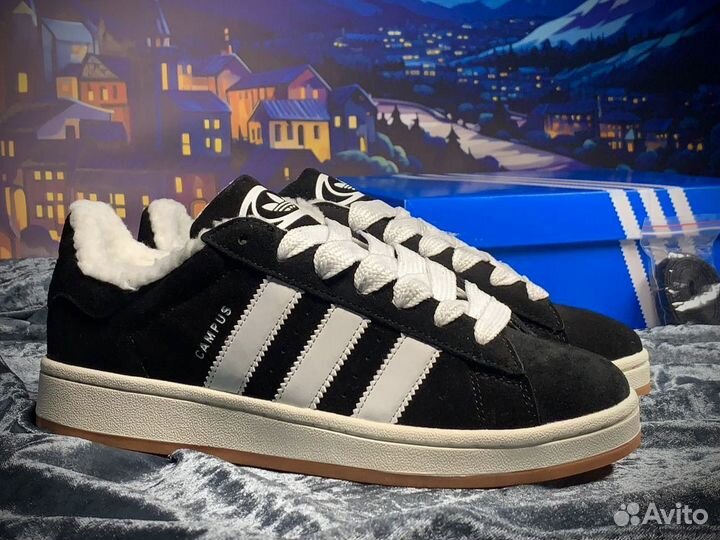 Кроссовки зимние adidas campus