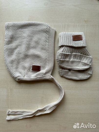 Шапка (40-42) + пинетки Loomknits