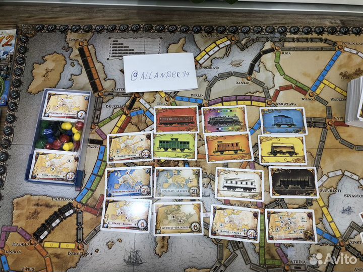 Билет на поезд Европа, Америка,доп 1912