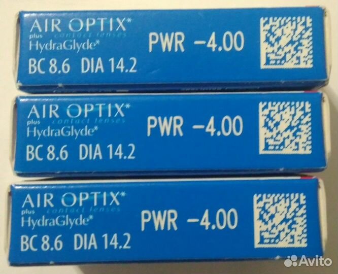 Контактные линзы Alcon Air Optix -4.00 (3 шт.)