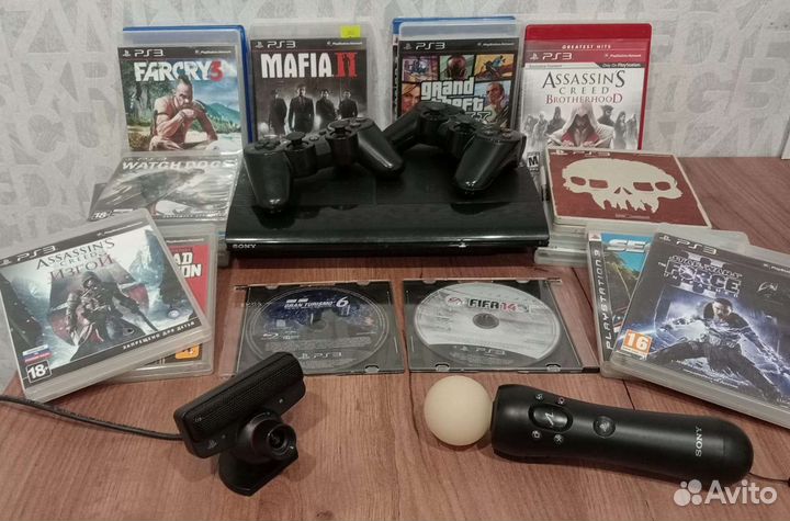 Игровая приставка ps3 super slim