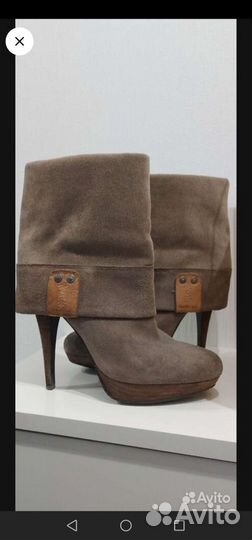 Сапоги Calvin Klein натуральная замша 40 размер по