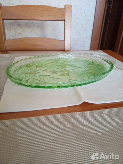 Пепельница СССР цветное стекло