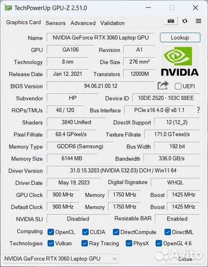 Игровой ноутбук HP Victus 16