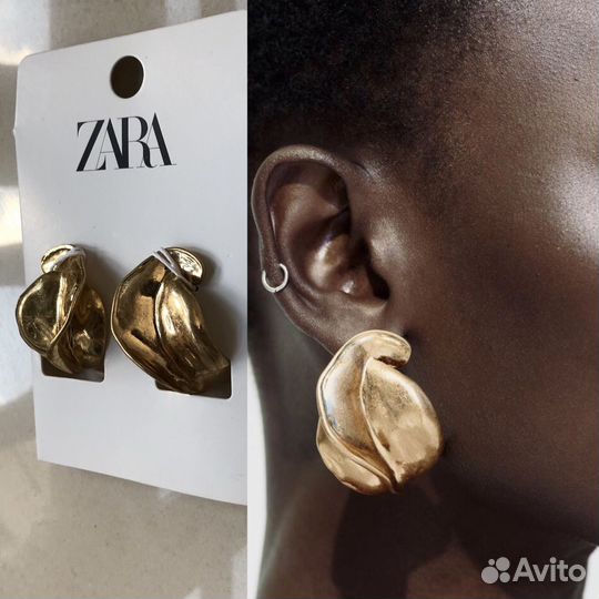 Серьги Zara оригинал/ celine saint bottrga dior