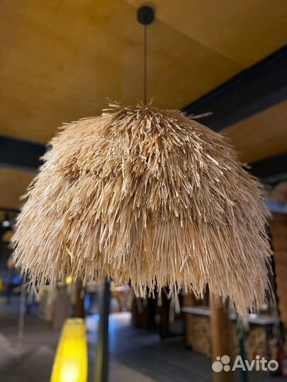 Плетеная люстра