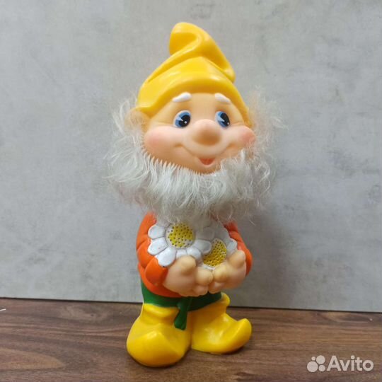Советская Резиновая Игрушка Гном Ретро Из СССР