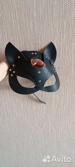 Кожаная маска кошечки