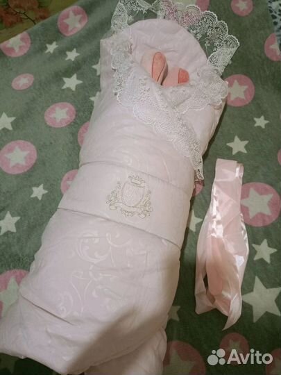 Конверт на выписку зимний для девочки