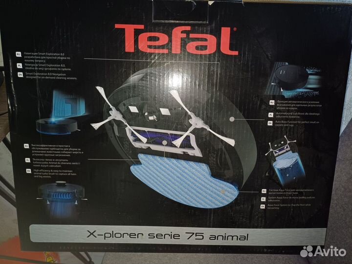 Робот пылесос tefal x plorer serie 75