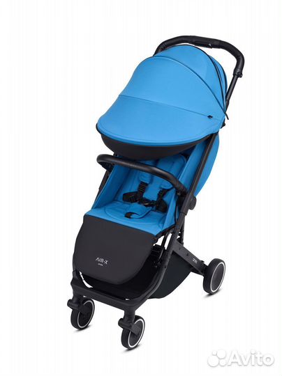 Коляска anex AIR-X blue + подстаканник и сумка