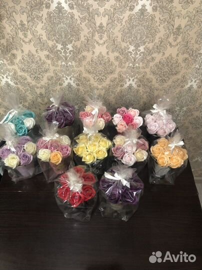 Мини-Букет мыльных роз