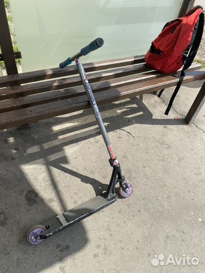 Трюковой самокат кастом парк