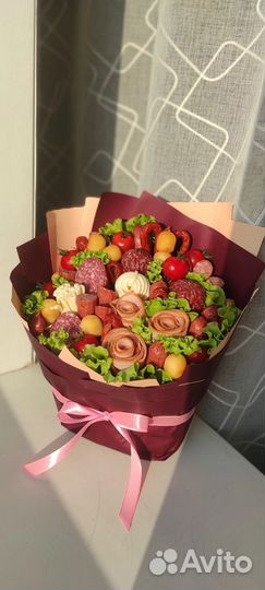 Съедобные букеты для мужчин. Подарок папе, мужу