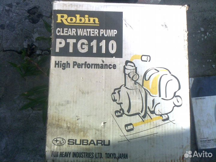 Мотопомпа Robin-Subaru PTG-110