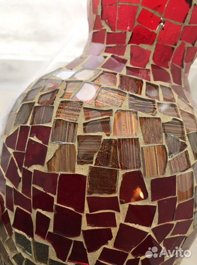 Ваза в технике мозаика, новая 26 см
