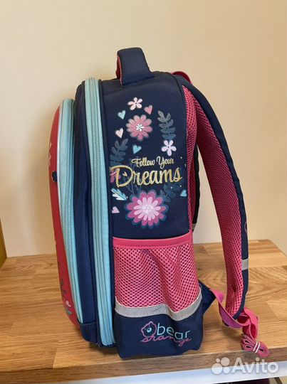 Ранец рюкзак школьный для девочки Orange bear