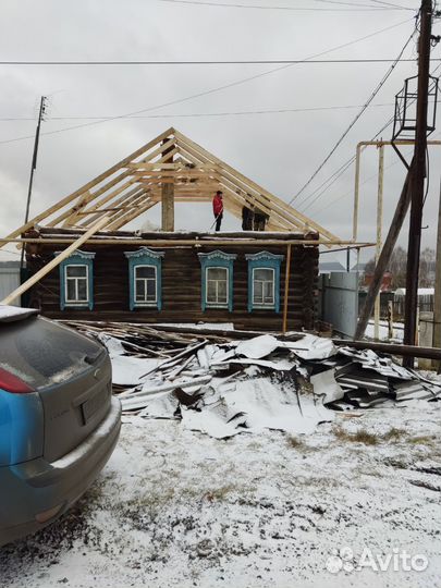 Строительная бригада пристройка кровля