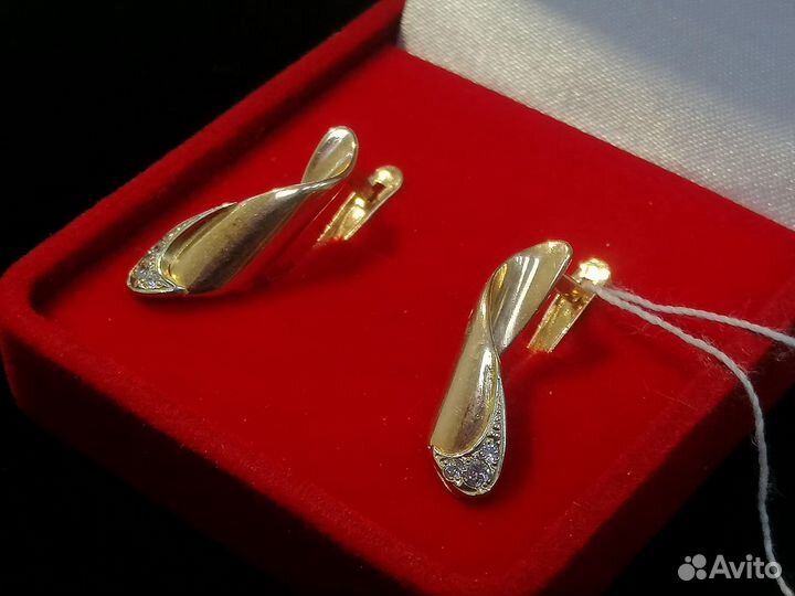 Серьги золотые