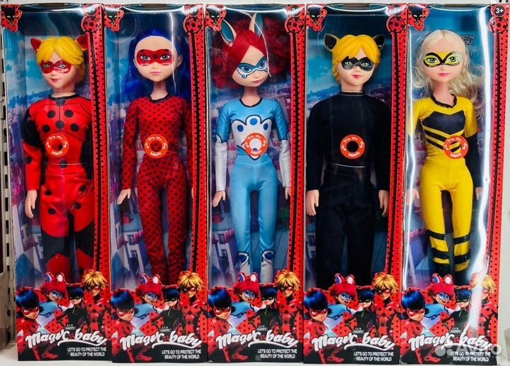 Кукла Леди Баг LadyBug и супергерои, 5 видов, высо