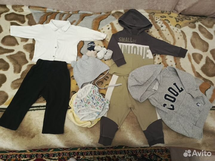 Детские вещи пакетом на мальчика 74 86