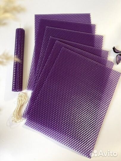 Вощина цветная пчелиный воск для свечей дадан