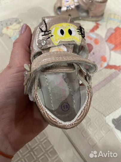 Босоножки детские для девочек 18 размер