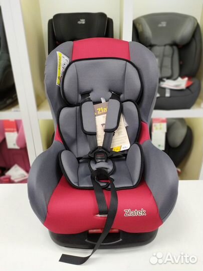 Автокресло 0-18кг с регулировкой Galleon Lux красн