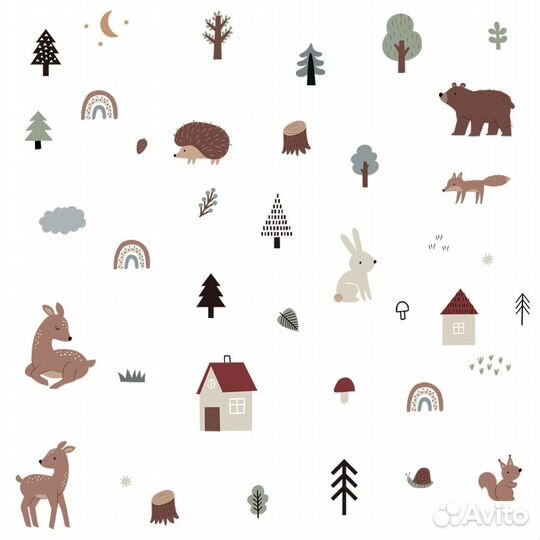 Интерьерные наклейки для детской