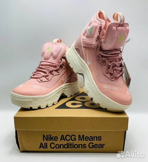 Nike ACG Air Zoom Gaiadome Gore-Tex Pink (Мехом )