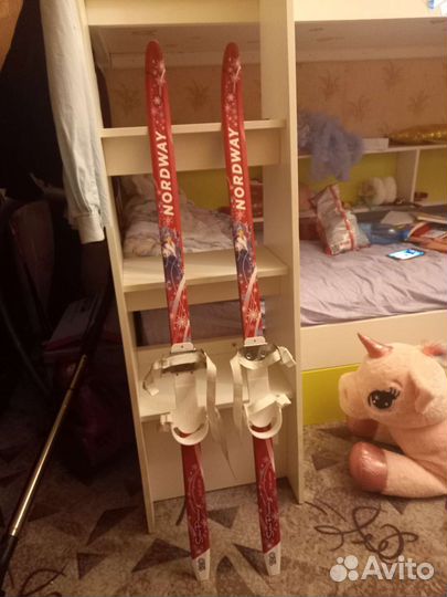 Лыжи беговые детские 120 см