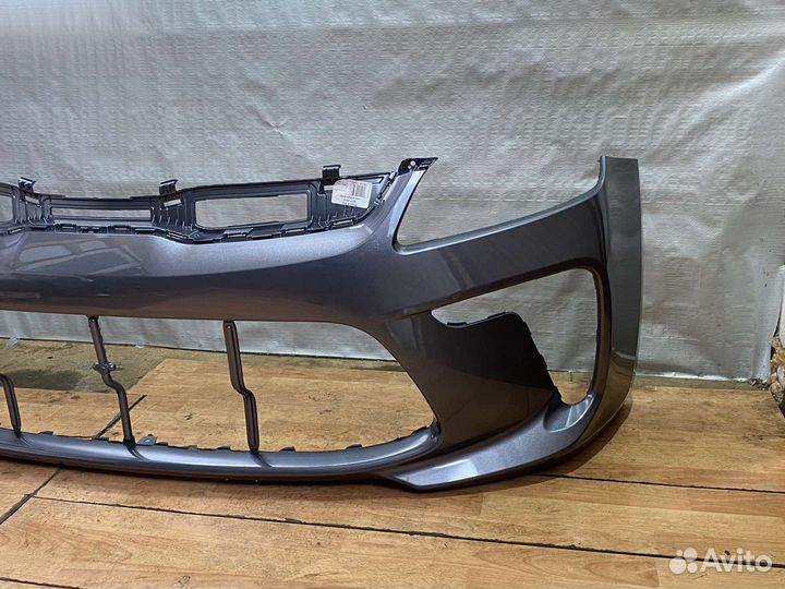 Бампер передний серый Kia Rio 2017-2020