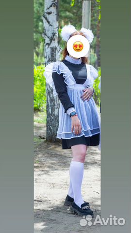Школьная форма (платье+фартук)