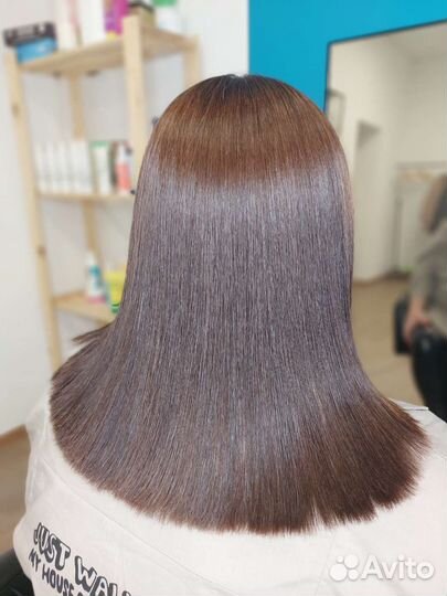 Кератиновое выпрямление