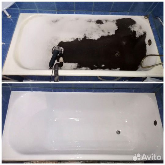 Реставрация ванн, обновление эмали