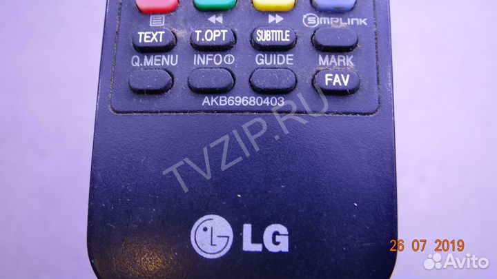Оригинальный пульт AKB69680403 Цена за 1 шт