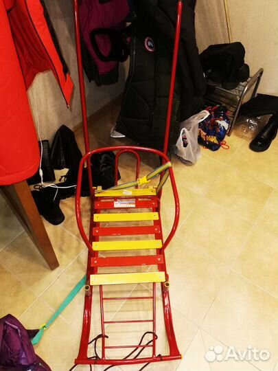 Санки с колесиками